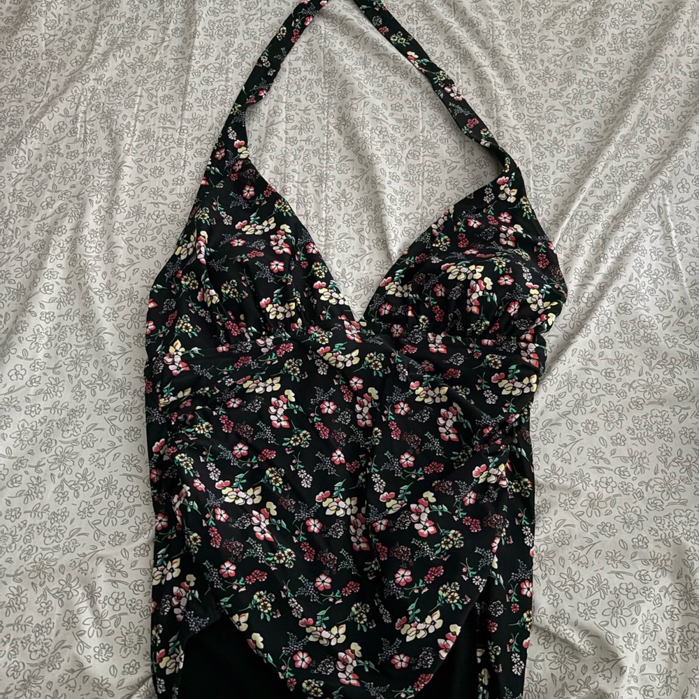 GAP Black Floral Swimsuit